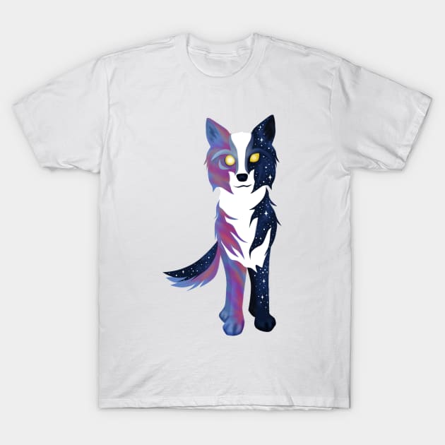 Twilight Sky Wolf T-Shirt by SakuraDragon